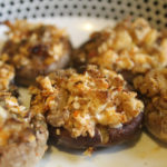 Vegan Daiya Cheese and Garlic Stuffed Mushroom Caps