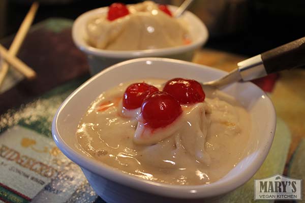 vegan cherry vanilla ice cream 