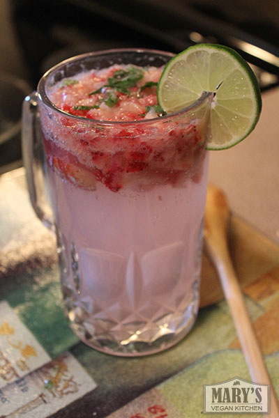 Strawberry Mint Ginger Ale