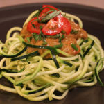 Zucchini Noodles with Tomato Basil Date Sauce