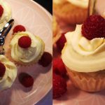 vegan mini lemon buttercream cupcakes close-up