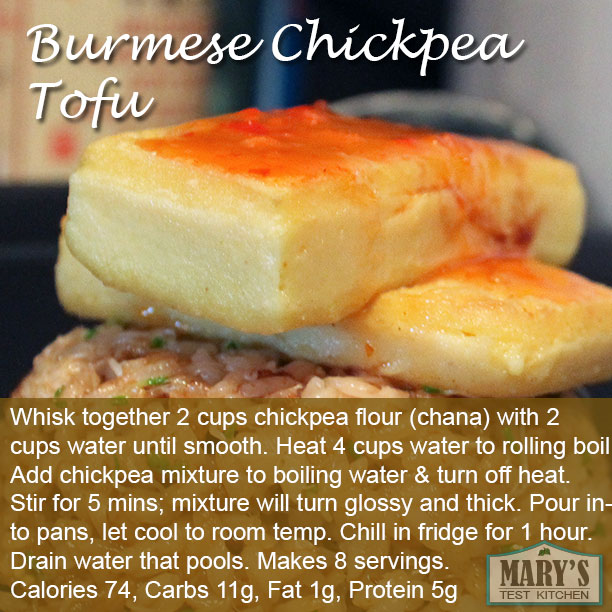 Burmese Chickpea Tofu