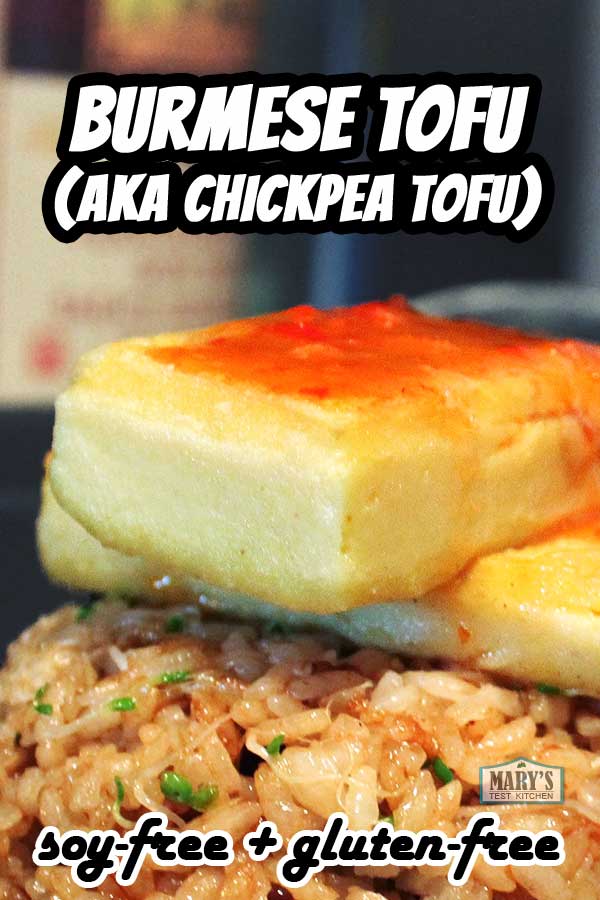 close up of Burmese Tofu on rice