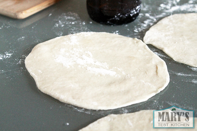 flour tortilla dough rounds