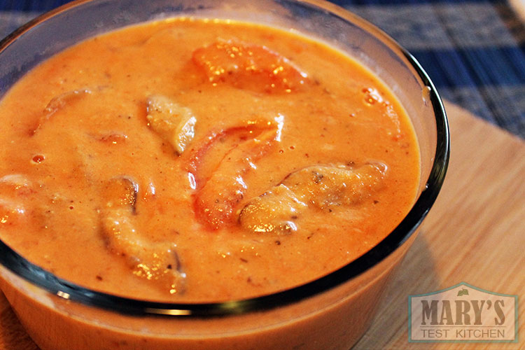 creamy shiitake tomato soup