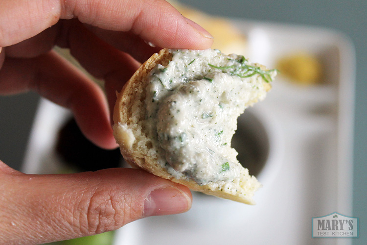 vegan-herb-cheese-on-french-bread