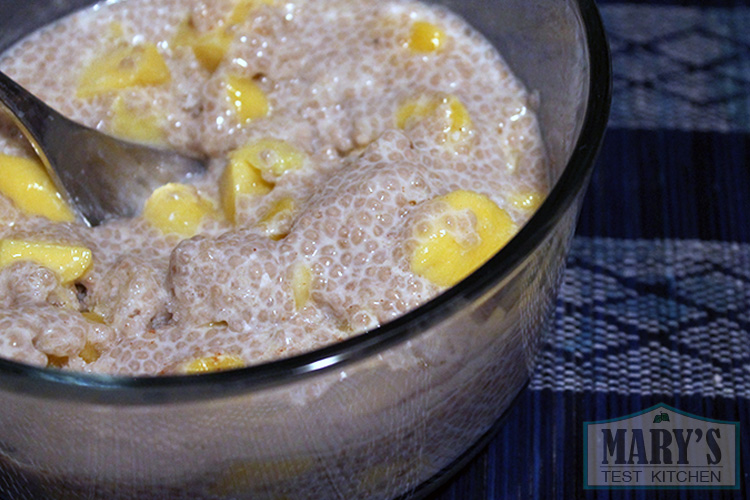 mango chia coconut pudding