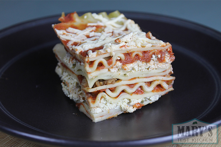 slice of vegan lasagna