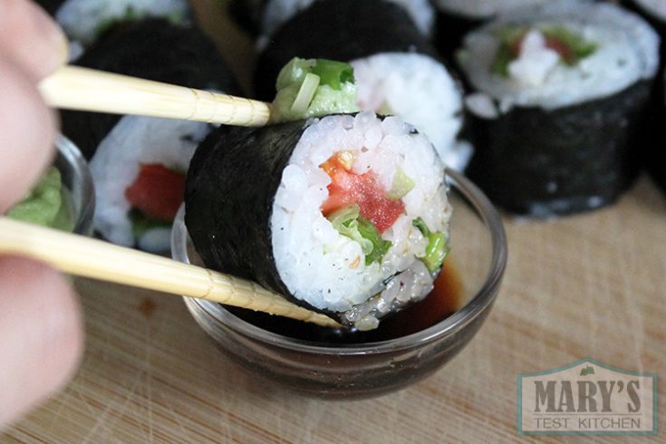 Vegan Tomato Sushi Rolls