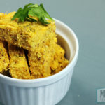 vegan gluten-free cornbread in a ramekin