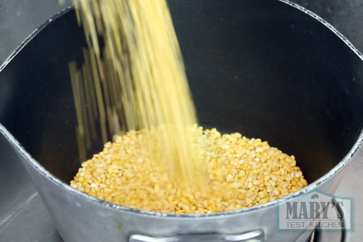 Wash the lentils first!
