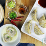Mushroom dumplings 3 ways: boiled, steamed, and pan-fried