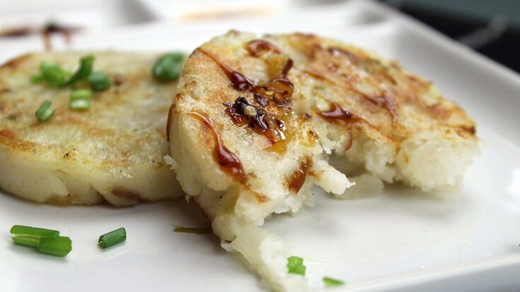 Vegan Chinese Turnip Cake (Lo Bak Go)