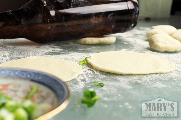 plain dough rolled out