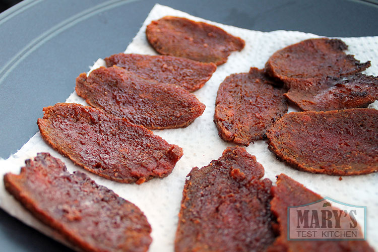 maple glazed fried seitan slices