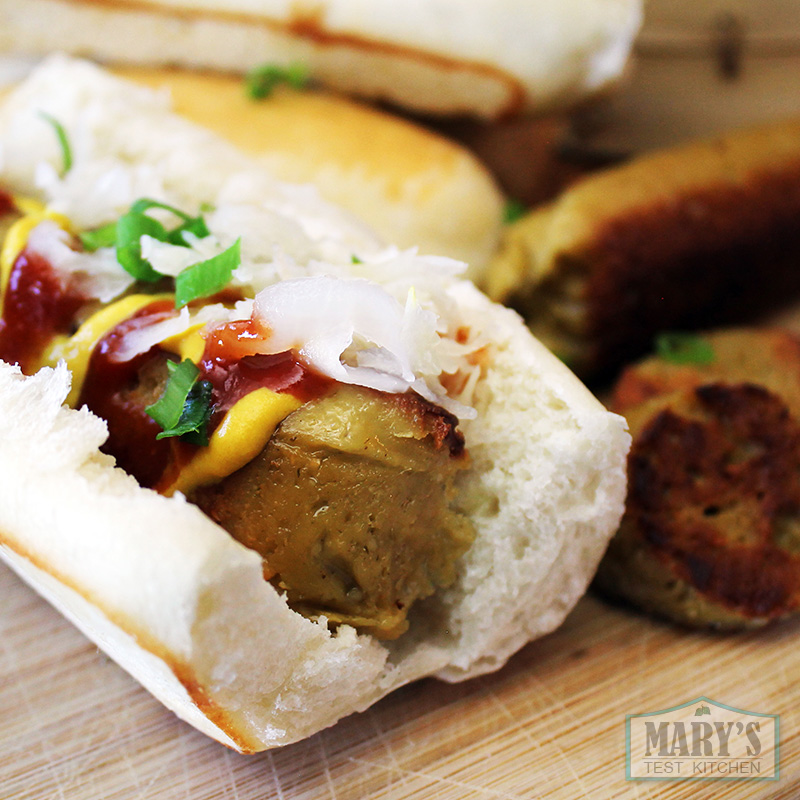 vegan hot dog