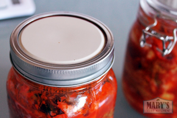 mason jar with inner lid flipped upside down