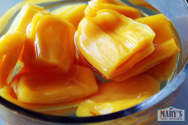 bowl of ripe jackfruit