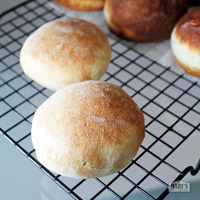 two air-fried doughnuts