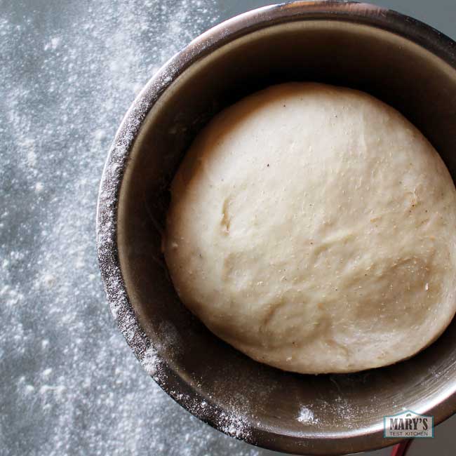 bowl of risen dough