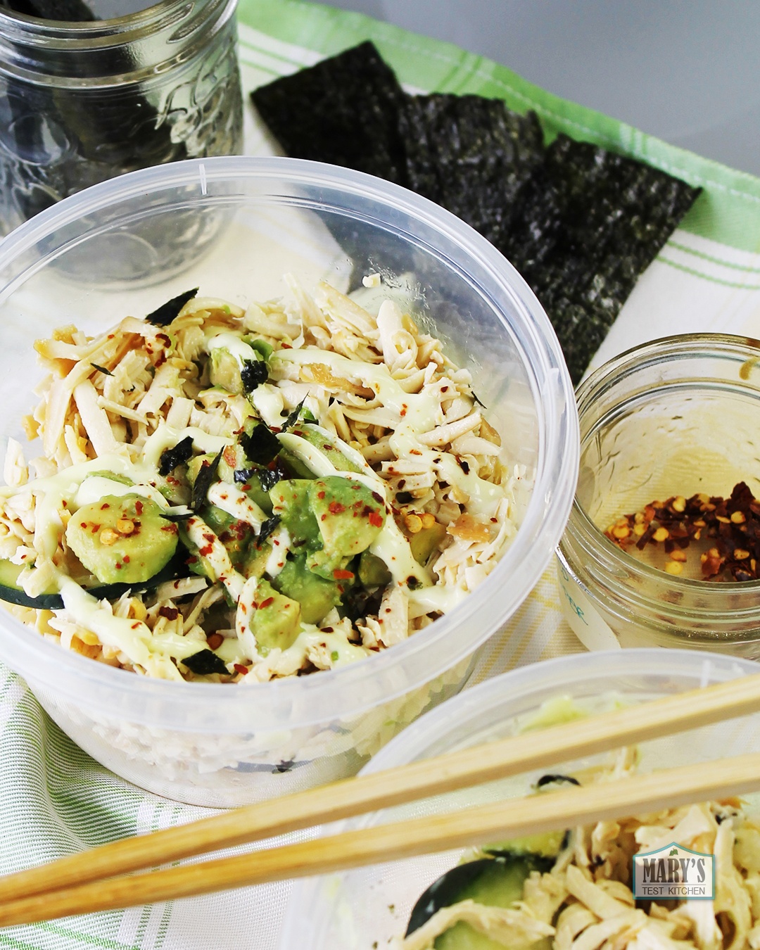 vegan california roll bowls