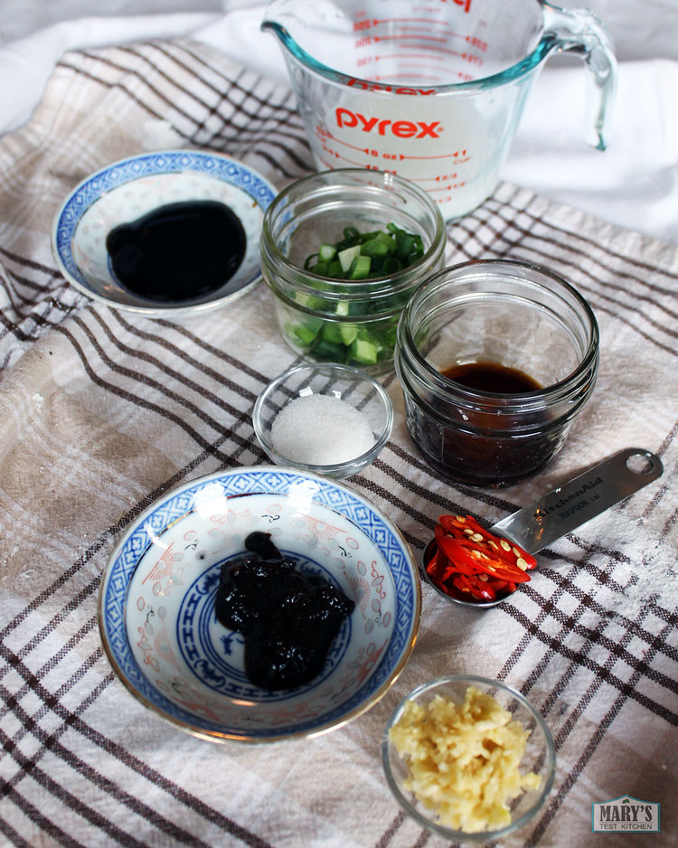 spicy garlic sauce ingredients for Chinese fried eggplant