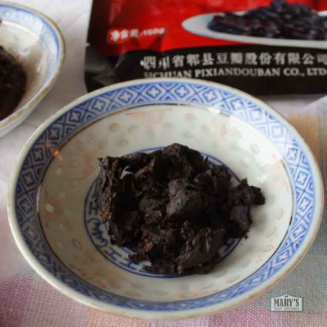fermented black beans or douchi in Chinese