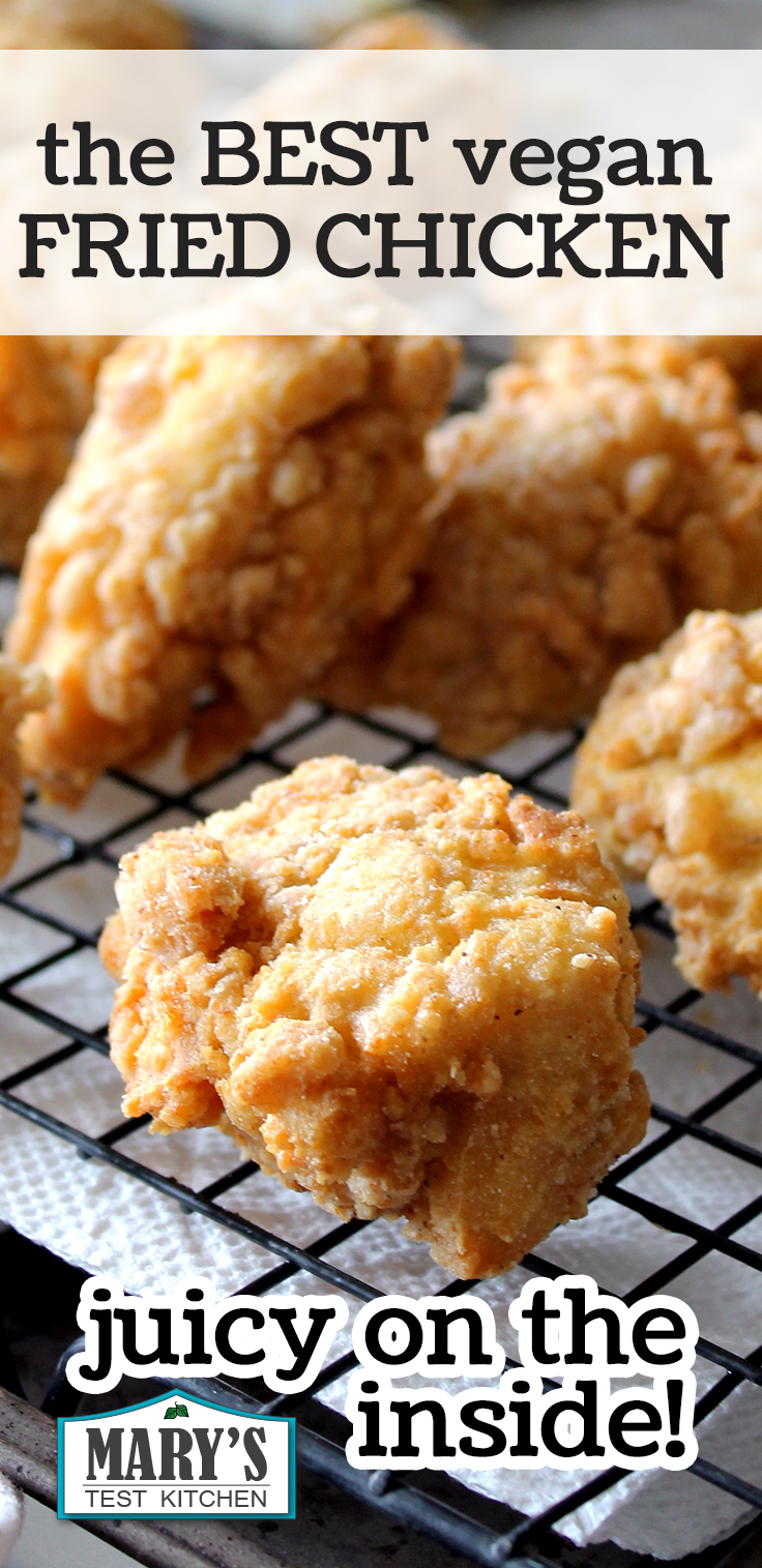 Pin the BEST Vegan Fried Chicken for later! The BEST Vegan Fried Chicken