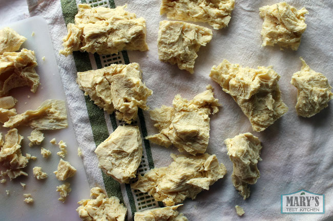 pieces of tofu that resemble chicken