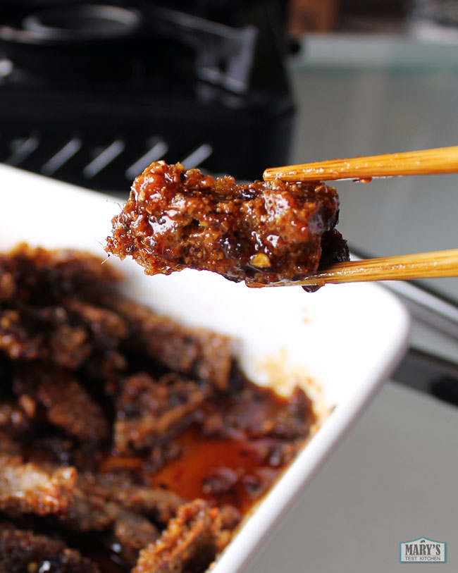 vegan ginger beef recipe image