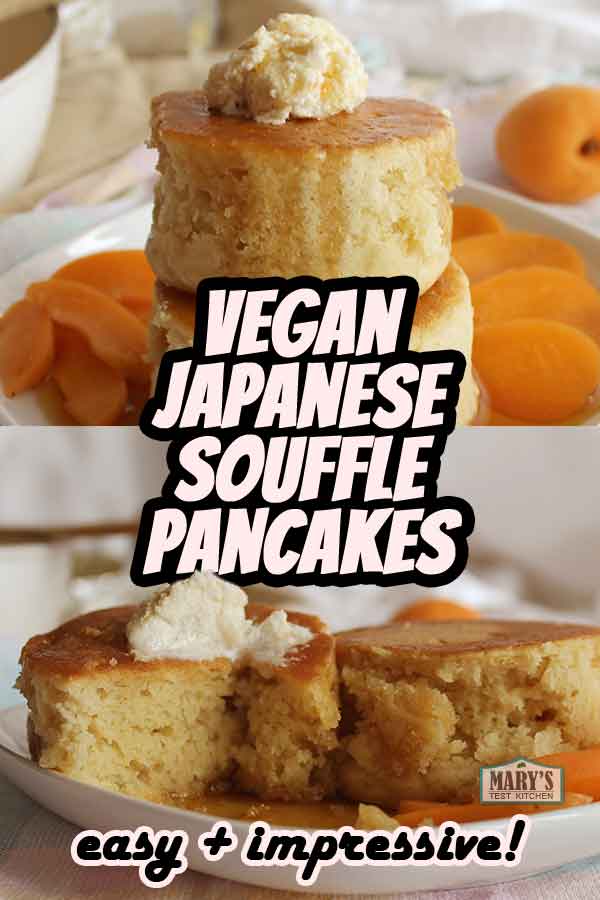Pin this Vegan Japanese Souffle Pancakes