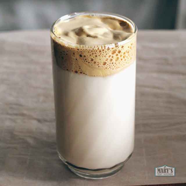 Keto & Vegan Dalgona Iced Coffee 