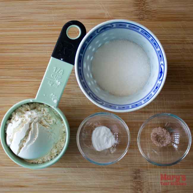 vegan tiramisu mug cake dry ingredients