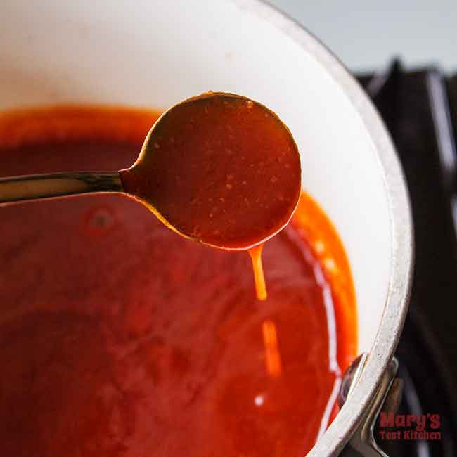 Cooked Korean Fried Chicken red sauce