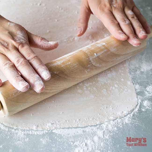 flattened gluten-free wonton wrapper dough