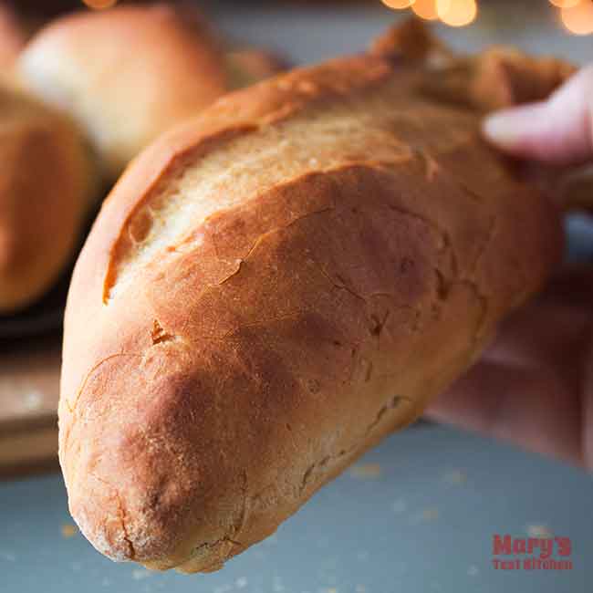 close up of vietnamese baguette