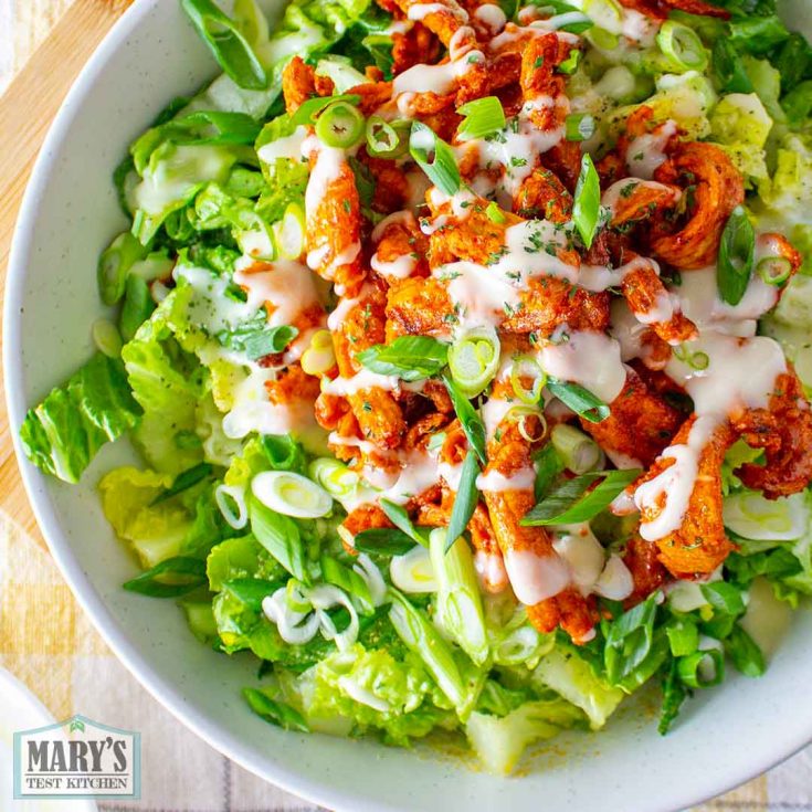 Vegan Mozzarella Buffalo Soy Curl Salad