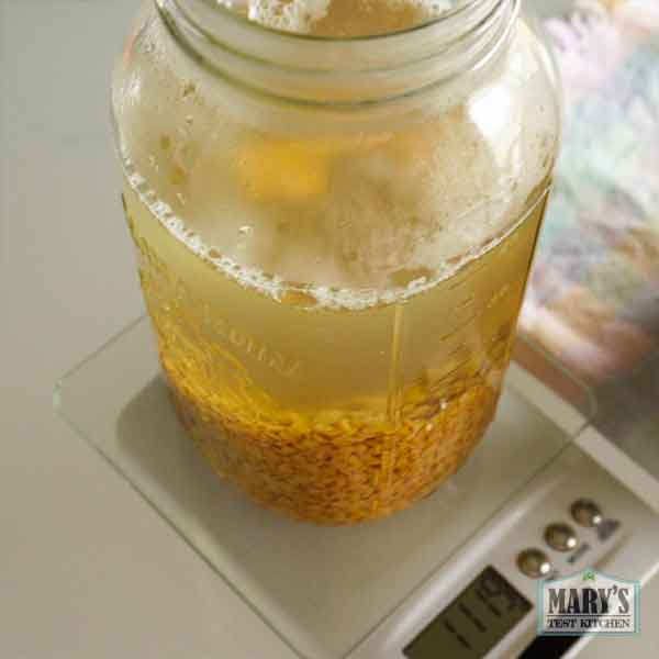 jar with pigeon peas and water