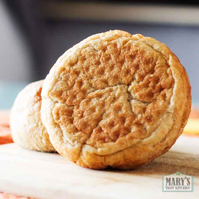 bottom of chickpea fiber bun