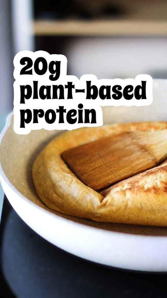 Vegan Keto Naan with 20g protein, pinterest image