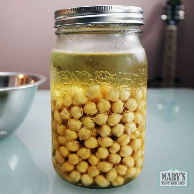 soaked chickpeas