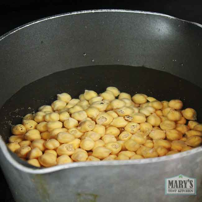 water level for cooking chickpeas