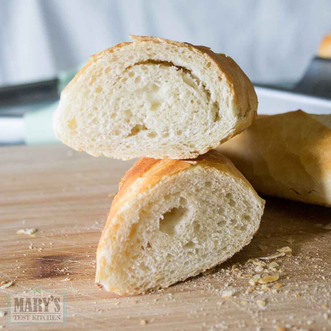 no knead banh mi made from dough rested 24 hours