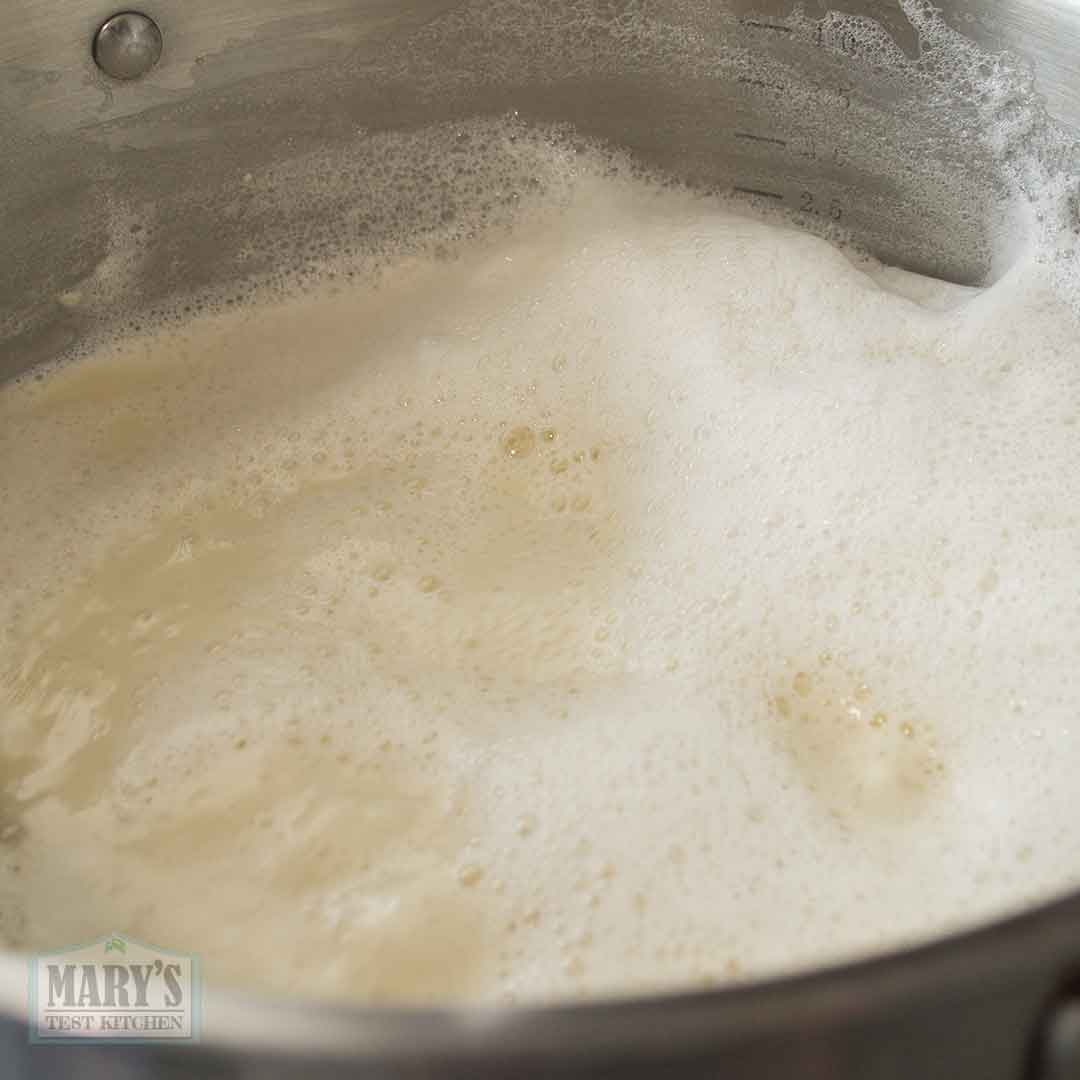 simmering soymilk