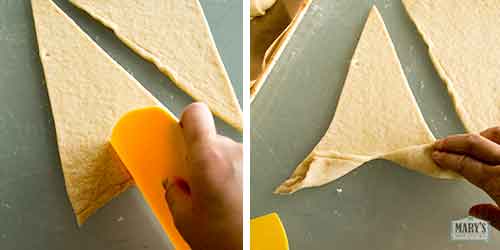 cut base of triangle and widen