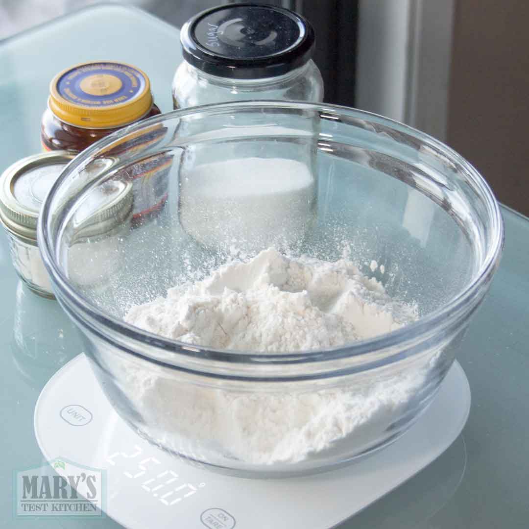 250g flour and other vegan croissant ingredients