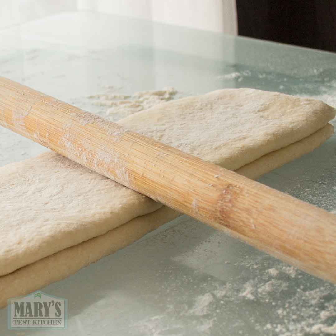 easy vegan croissant dough folded