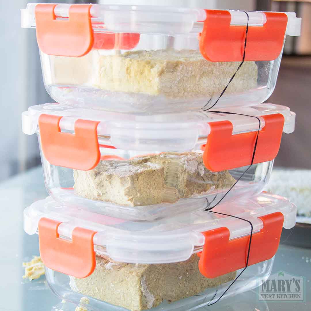 3 varieties of 22 hour aged pistachio cheese boxed up for the fridge