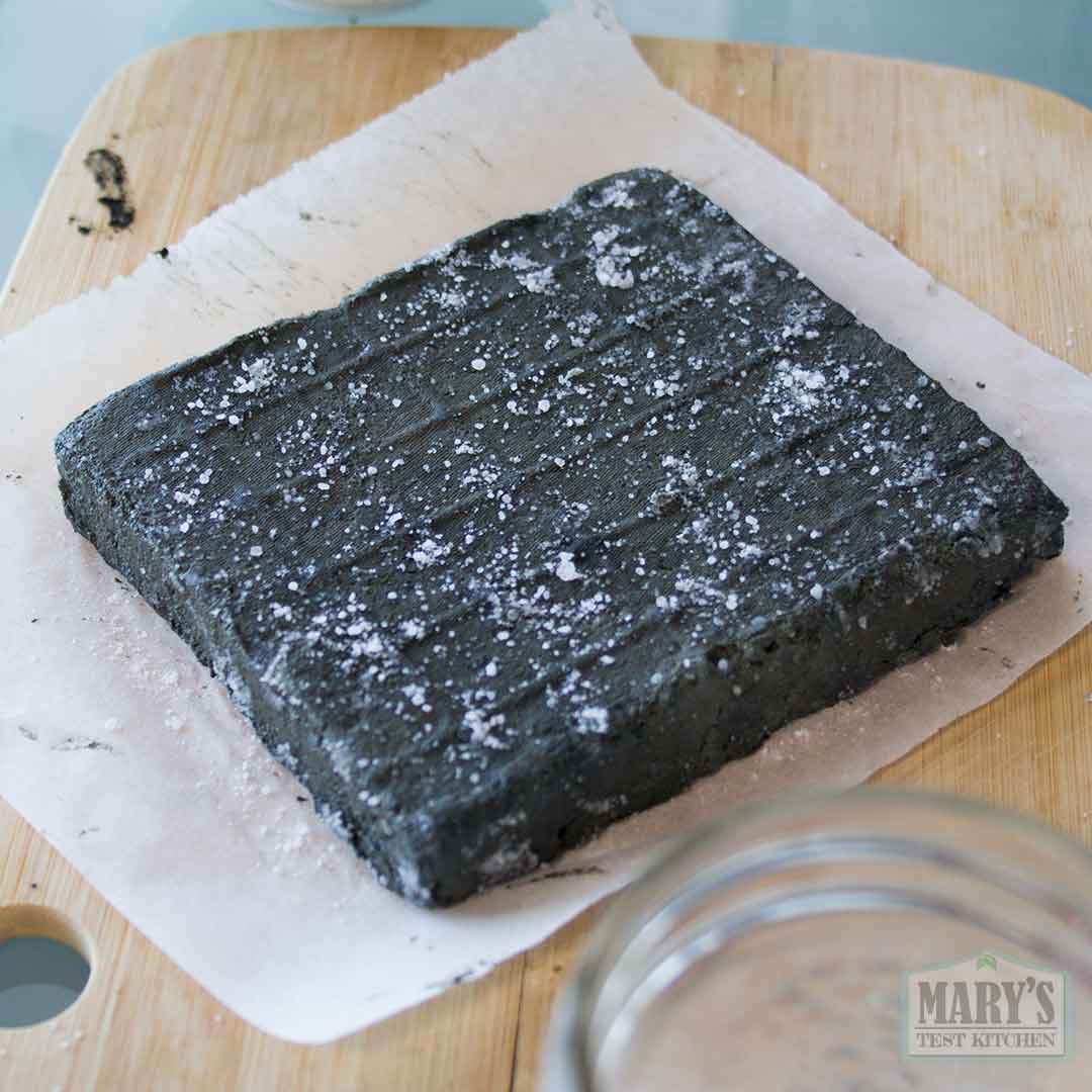 salted fresh black sesame cheese
