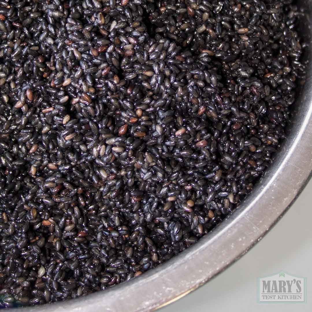 soaked and drained black sesame seeds